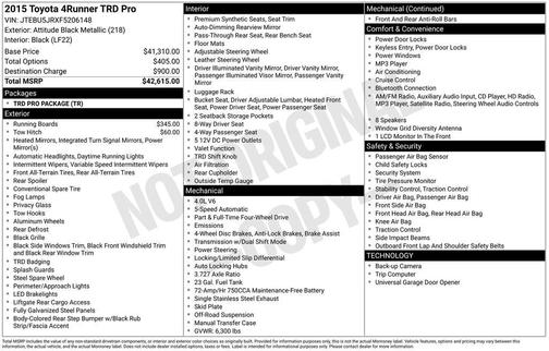 2015 Toyota 4Runner TRD Pro