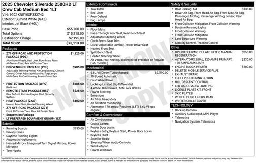 2025 Chevrolet Silverado 2500 LT