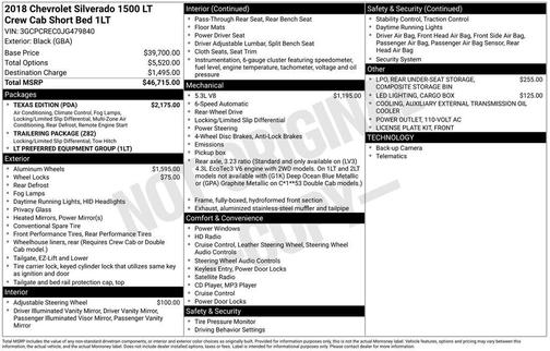 2018 Chevrolet Silverado 1500 1LT