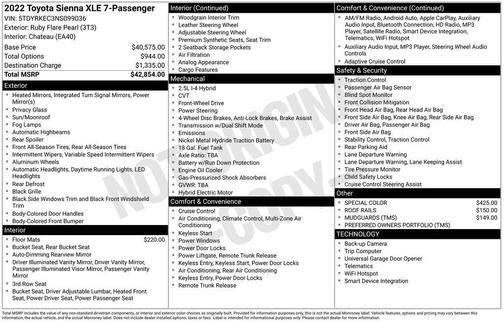 2022 Toyota Sienna XLE