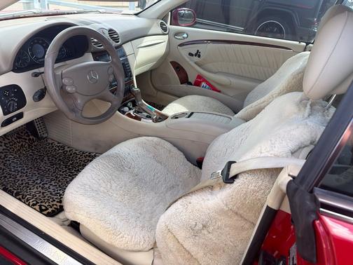 Red 2008 Mercedes-Benz CLK-Class CLK 550