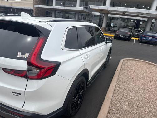 Platinum White 2024 Honda CR-V Hybrid Sport Touring AWD