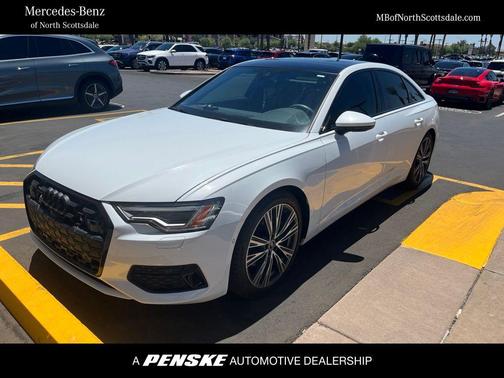 Glacier White Metallic 2024 Audi A6 45 Premium Plus