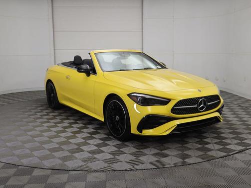 Sun Yellow 2026 Mercedes-Benz CLE 300 4MATIC Cabriolet