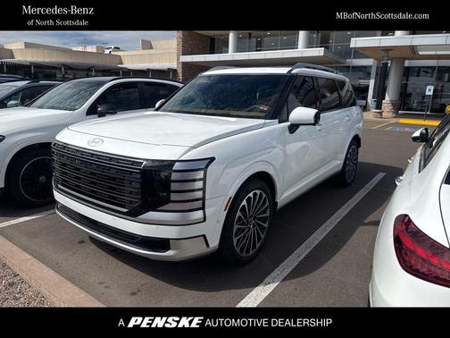Creamy White Pearl 2026 Hyundai Palisade Hybrid Calligraphy
