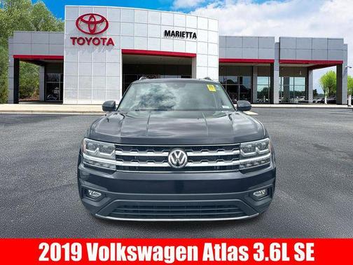 Deep Black Pearl 2019 Volkswagen Atlas 3.6L SE w/Technology