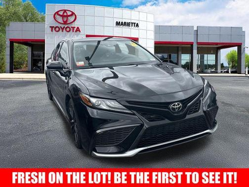 Midnight Black Metallic 2021 Toyota Camry XSE