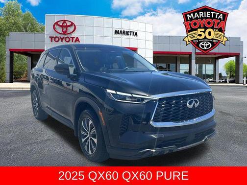 Mineral Black 2025 INFINITI QX60 Pure