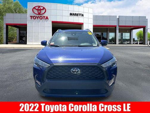 Blue Crush Metallic 2022 Toyota Corolla Cross LE