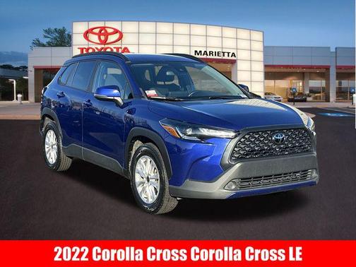 Blue Crush Metallic 2022 Toyota Corolla Cross LE