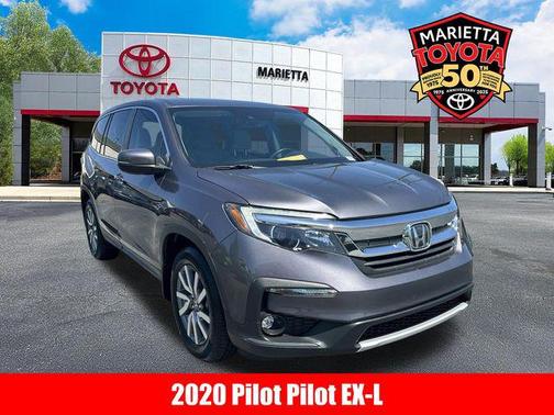 Lunar Silver Metallic 2020 Honda Pilot 2WD EX-L