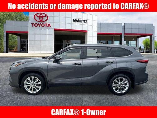 Magnetic Gray Metallic 2023 Toyota Highlander Hybrid Limited