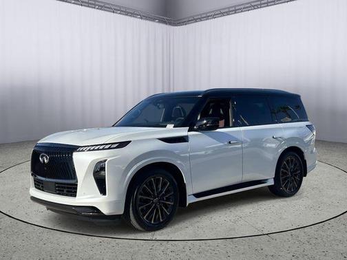 Radiant White/Black Obsidian 2027 INFINITI QX80 AUTOGRAPH