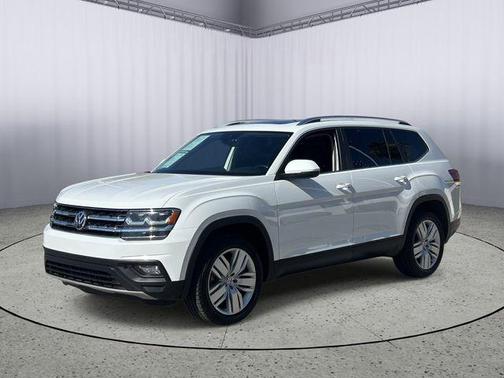 Pure White 2019 Volkswagen Atlas 3.6L SE w/Technology