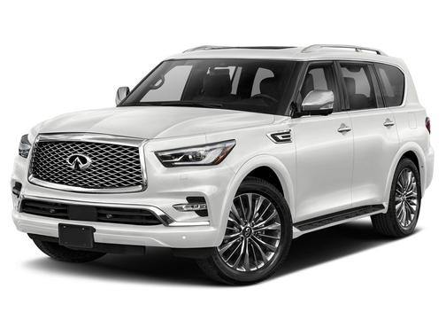 Moonstone White 2023 INFINITI QX80 SENSORY AWD