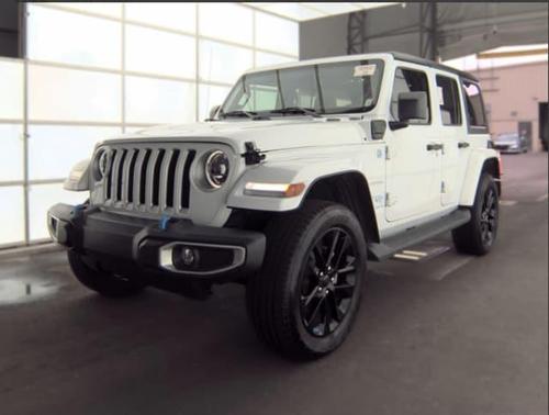 Bright White Clearcoat 2023 Jeep Wrangler 4xe Sahara