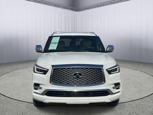 Moonstone White 2023 INFINITI QX80 SENSORY AWD