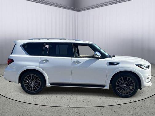 Moonstone White 2023 INFINITI QX80 SENSORY AWD