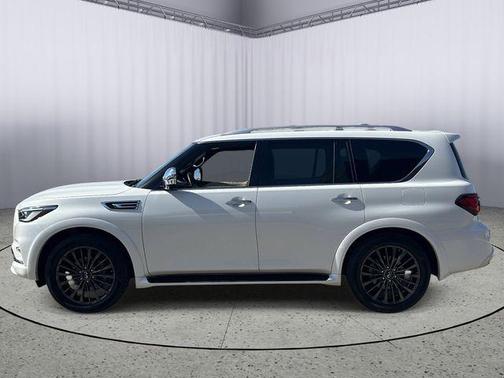 Moonstone White 2023 INFINITI QX80 SENSORY AWD