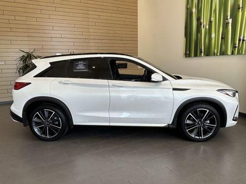 Radiant White 2025 INFINITI QX50 Sport AWD