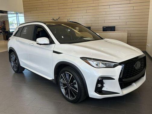 Radiant White 2025 INFINITI QX50 Sport AWD