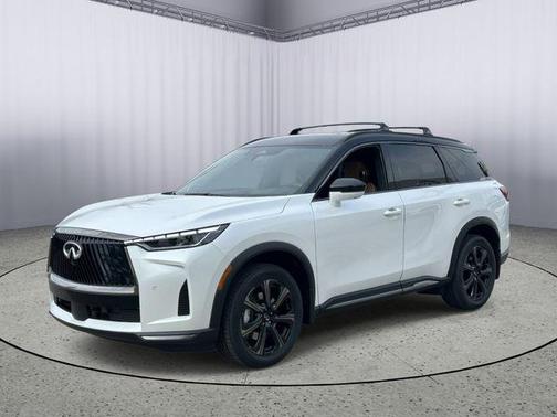 Radiant White/Black Obsidian 2026 INFINITI QX60 AUTOGRAPH