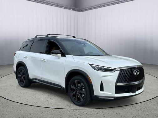 Radiant White/Black Obsidian 2026 INFINITI QX60 AUTOGRAPH