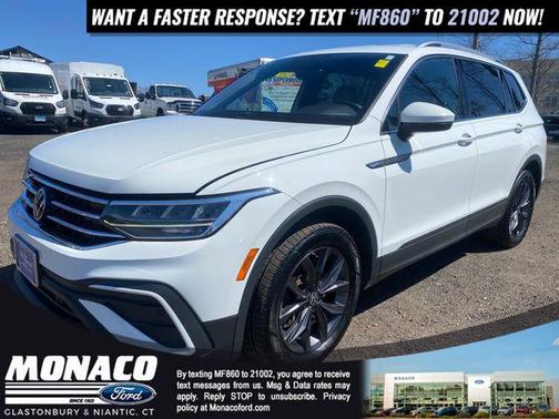 Pure White 2022 Volkswagen Tiguan 2.0T SE