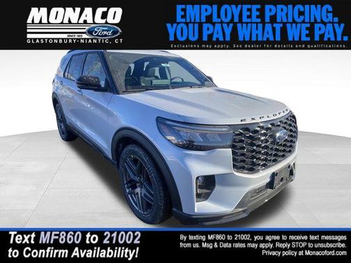 SPACE WHITE METALLIC 2026 Ford Explorer ST