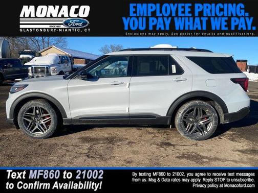 SPACE WHITE METALLIC 2026 Ford Explorer ST