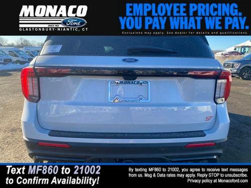 SPACE WHITE METALLIC 2026 Ford Explorer ST