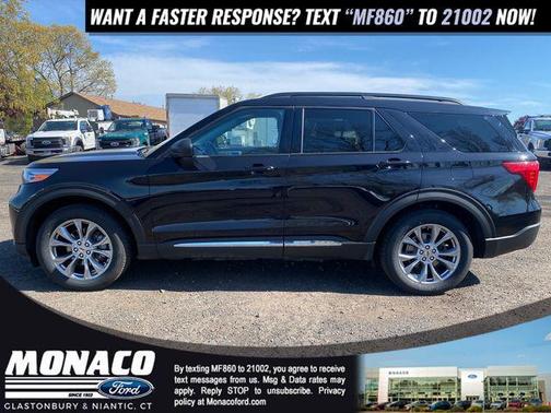 AGATE BLACK METALLIC 2022 Ford Explorer XLT