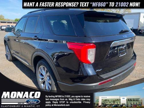 AGATE BLACK METALLIC 2022 Ford Explorer XLT