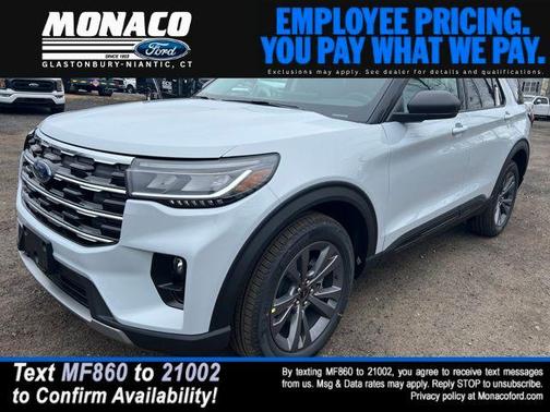 SPACE WHITE METALLIC 2026 Ford Explorer Active w/200A Pkg