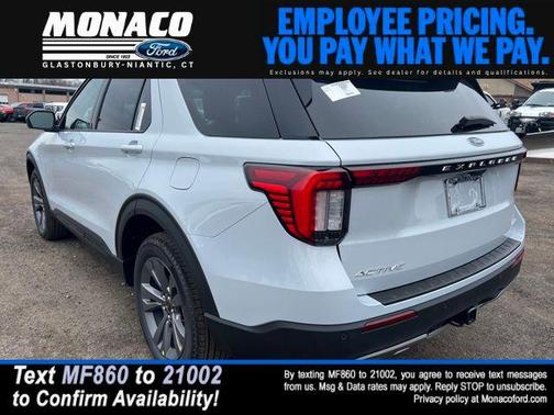 SPACE WHITE METALLIC 2026 Ford Explorer Active w/200A Pkg