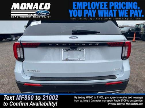 SPACE WHITE METALLIC 2026 Ford Explorer Active w/200A Pkg