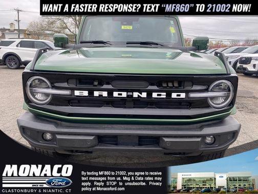 ERUPTION GREEN METALLIC 2025 Ford Bronco OUTER BANKS