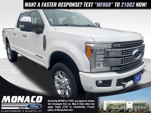 WHITE PLATINUM MET TRI-COAT 2017 Ford F-350 Platinum