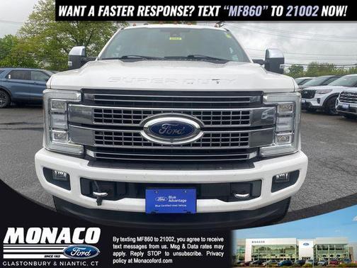 WHITE PLATINUM MET TRI-COAT 2017 Ford F-350 Platinum