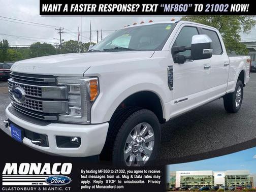 WHITE PLATINUM MET TRI-COAT 2017 Ford F-350 Platinum