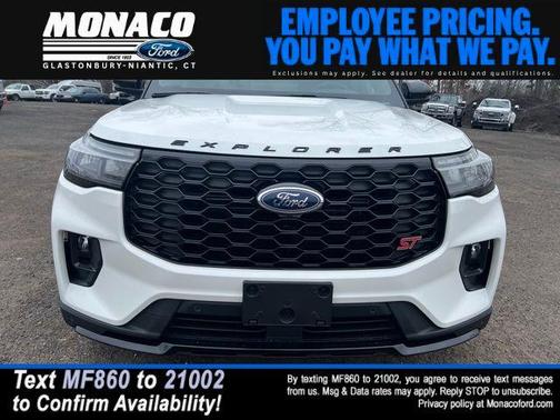 Star White Metallic Tri-Coat 2026 Ford Explorer ST