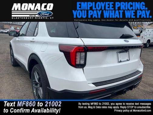 Star White Metallic Tri-Coat 2026 Ford Explorer ST