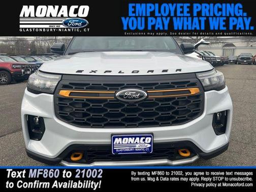SPACE WHITE METALLIC 2026 Ford Explorer Tremor