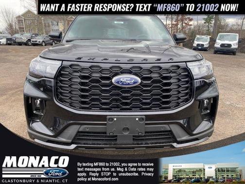 Agate Black Metallic 2026 Ford Explorer ST-Line