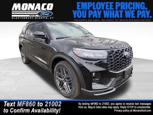 Agate Black Metallic 2026 Ford Explorer ST-Line