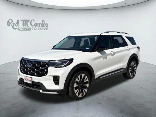 Star White 2025 Ford Explorer Platinum