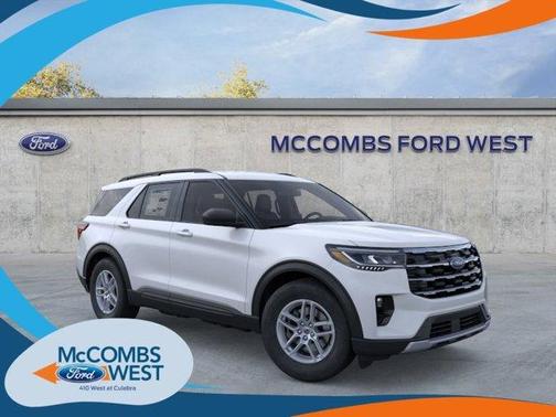 Space White Metallic 2026 Ford Explorer Active