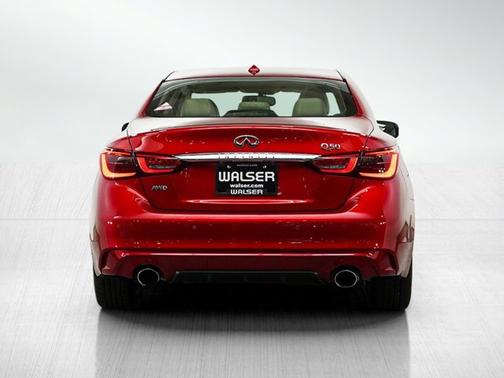 Dynamic Sunstone Red 2023 INFINITI Q50 LUXE