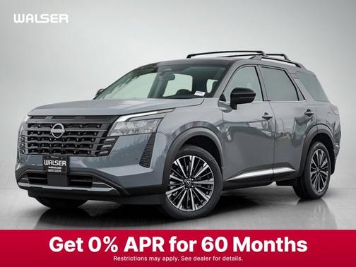 Boulder Gray/Super Black 2026 Nissan Pathfinder Platinum