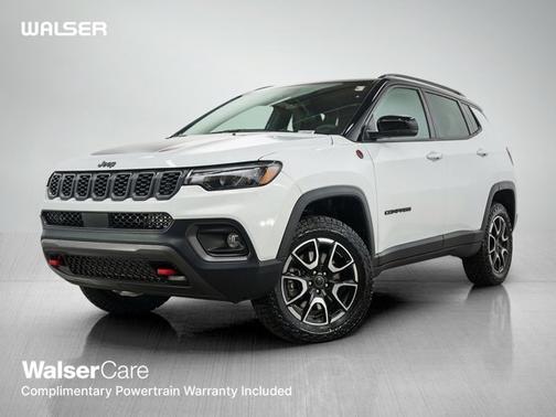 Bright White Clearcoat 2025 Jeep Compass Trailhawk
